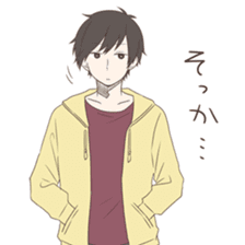 Good looking guy, giving cold shoulder sticker #8669987