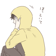 Good looking guy, giving cold shoulder sticker #8669995