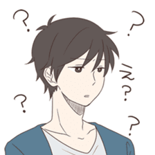 Good looking guy, giving cold shoulder sticker #8670000