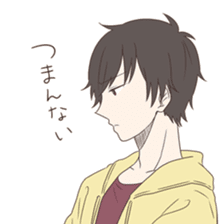 Good looking guy, giving cold shoulder sticker #8670015