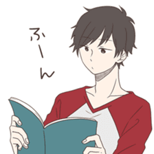 Good looking guy, giving cold shoulder sticker #8670025