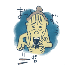 Sumo wrestler and Tortoiseshell cat sticker #8670044