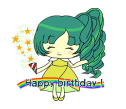 Glitter Cute Girls sticker #8670219