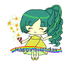 Glitter Cute Girls sticker #8670219