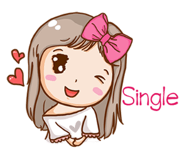 Love Single lady (EN) sticker #8670350