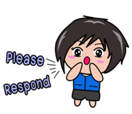 Buty girl Ver.Eng sticker #8671374