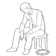 Reaction with full body action. sticker #8671550