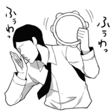 Reaction with full body action. sticker #8671557