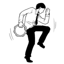 Reaction with full body action. sticker #8671578