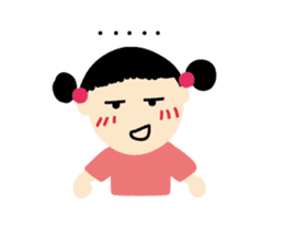 little bun girl sticker #8671633