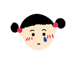 little bun girl sticker #8671654