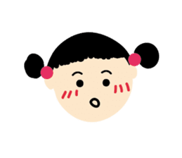 little bun girl sticker #8671658