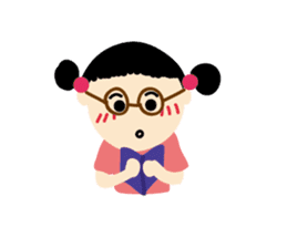 little bun girl sticker #8671661