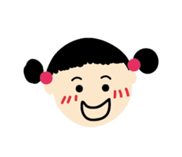 little bun girl sticker #8671662