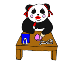 Panpan of a relaxation panda4 sticker #8672631