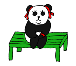 Panpan of a relaxation panda4 sticker #8672635