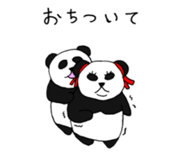 Panpan of a relaxation panda4 sticker #8672640