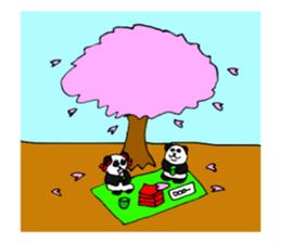 Panpan of a relaxation panda4 sticker #8672659