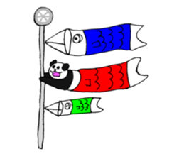 Panpan of a relaxation panda4 sticker #8672663