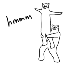 Gymnastic formation Bear English ver. sticker #8672993