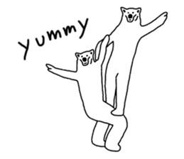 Gymnastic formation Bear English ver. sticker #8672994