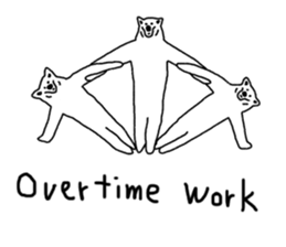 Gymnastic formation Bear English ver. sticker #8672996