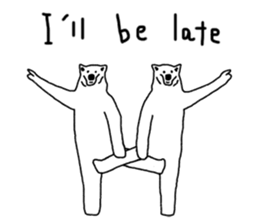 Gymnastic formation Bear English ver. sticker #8672997