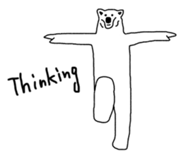 Gymnastic formation Bear English ver. sticker #8673000