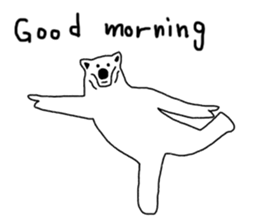Gymnastic formation Bear English ver. sticker #8673001