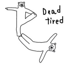 Gymnastic formation Bear English ver. sticker #8673004