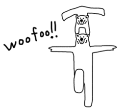 Gymnastic formation Bear English ver. sticker #8673007