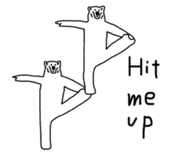 Gymnastic formation Bear English ver. sticker #8673008