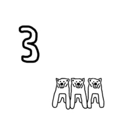 Gymnastic formation Bear English ver. sticker #8673009