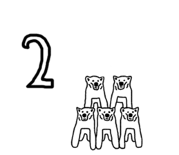 Gymnastic formation Bear English ver. sticker #8673010