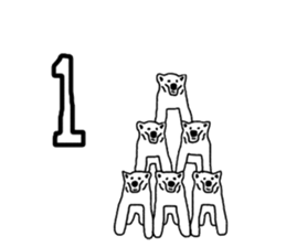 Gymnastic formation Bear English ver. sticker #8673011