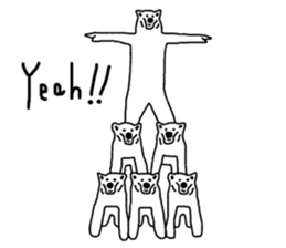 Gymnastic formation Bear English ver. sticker #8673012