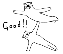 Gymnastic formation Bear English ver. sticker #8673013