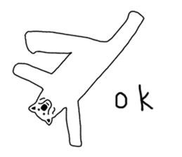 Gymnastic formation Bear English ver. sticker #8673014