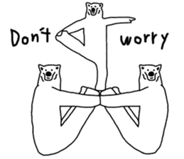 Gymnastic formation Bear English ver. sticker #8673015