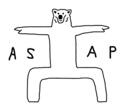 Gymnastic formation Bear English ver. sticker #8673017