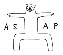 Gymnastic formation Bear English ver. sticker #8673017