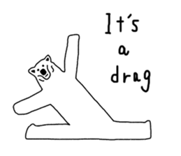Gymnastic formation Bear English ver. sticker #8673018