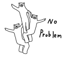 Gymnastic formation Bear English ver. sticker #8673023