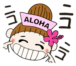 Nurse Hen Hawaiian Girl ocyame sticker #8673644
