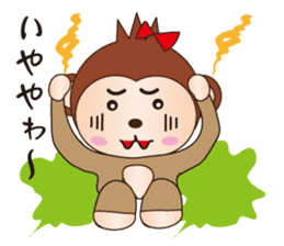 Cute and Angry Monkey sticker #8674438