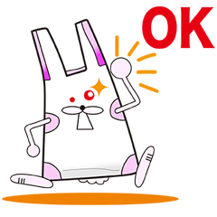 Plastic shopping bag rabbit