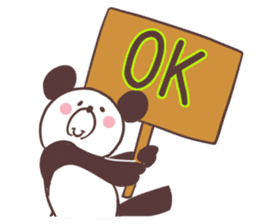 Love panda, sticker #8674986