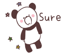 Love panda, sticker #8675003