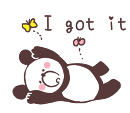 Love panda, sticker #8675007
