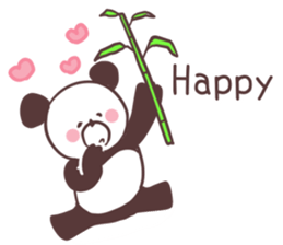 Love panda, sticker #8675008